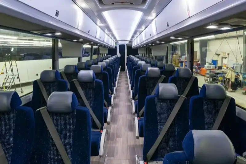 Tisdale Bus Lines driver cockpit