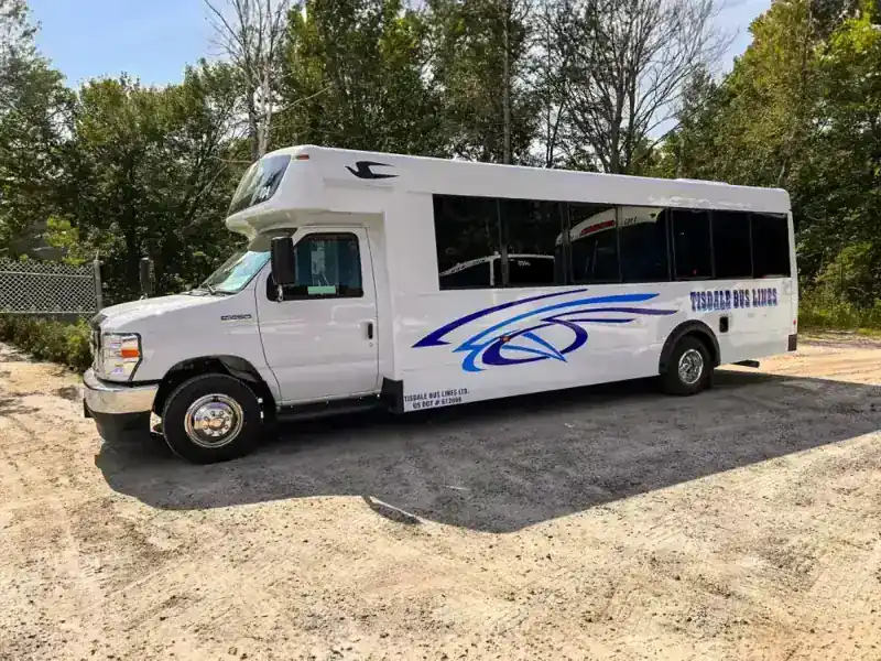 Tisdale Bus Lines mini-bus charter